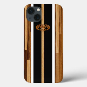 Funda Para iPhone 13 Madera dirigida Hawaiian rocoso del punto falsa
