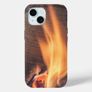 Funda Para iPhone 15 Madera en llamas