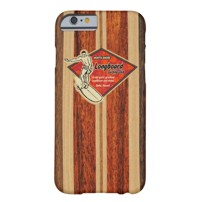 Funda De Case-Mate Para iPhone Madera hawaiana de la tabla hawaiana de Waimea (Reverso)