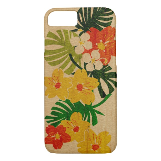 Funda De Case-Mate Para iPhone Madera hawaiana del jardín de Limahuli falsa (Reverso)