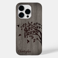 Madera moderna y elegante - árbol y cuerdas - made