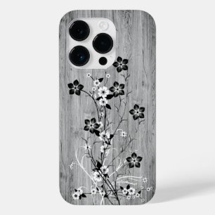 Funda Para iPhone 14 Pro De Case-Mate Madera moderna y elegante - flores - madera