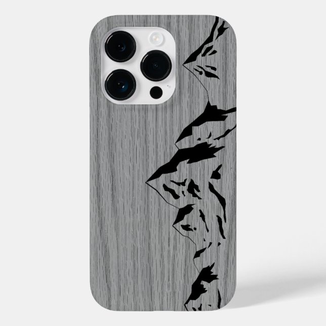 Funda De Case-Mate Para iPhone Madera moderna y elegante personalizada - madera (Reverso )