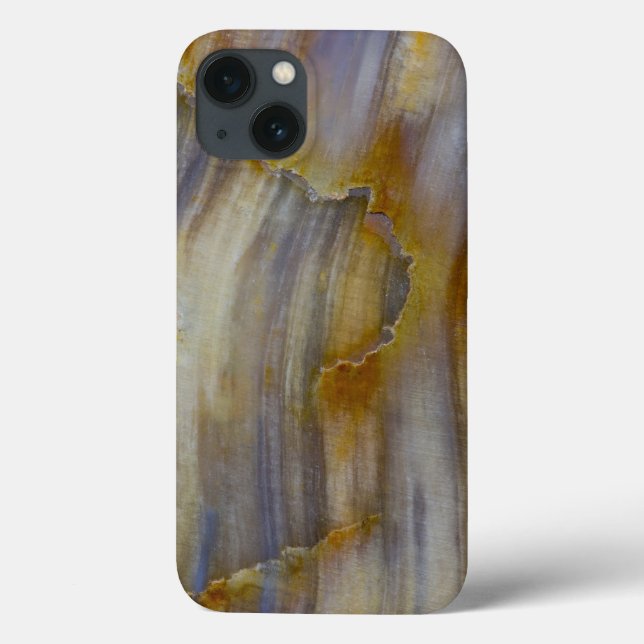 Funda De Case-Mate Para iPhone Madera petrificada ondulada (Reverso)