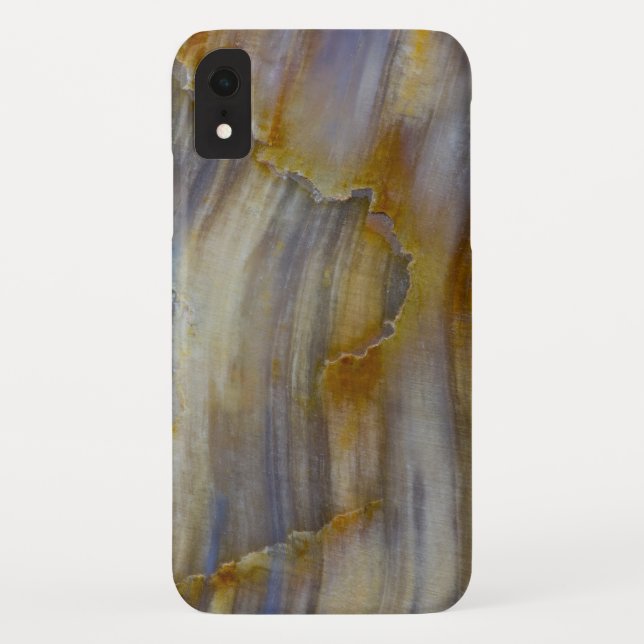 Funda De Case-Mate Para iPhone Madera Petrificada Ondulada (Reverso)