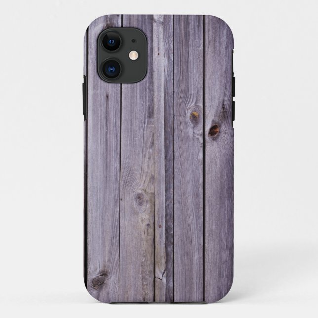 Funda De Case-Mate Para iPhone Madera Púrpura Desplegada (Reverso)