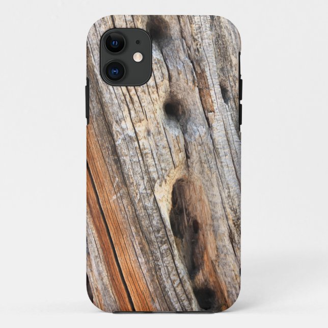 Funda De Case-Mate Para iPhone Madera resistida (Reverso)