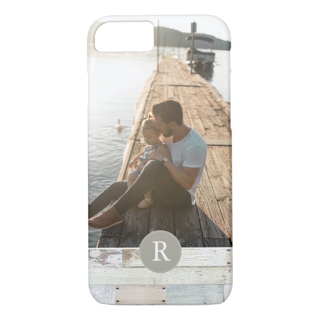 Funda De Case-Mate Para iPhone Madera Rusa + Monograma (Reverso)