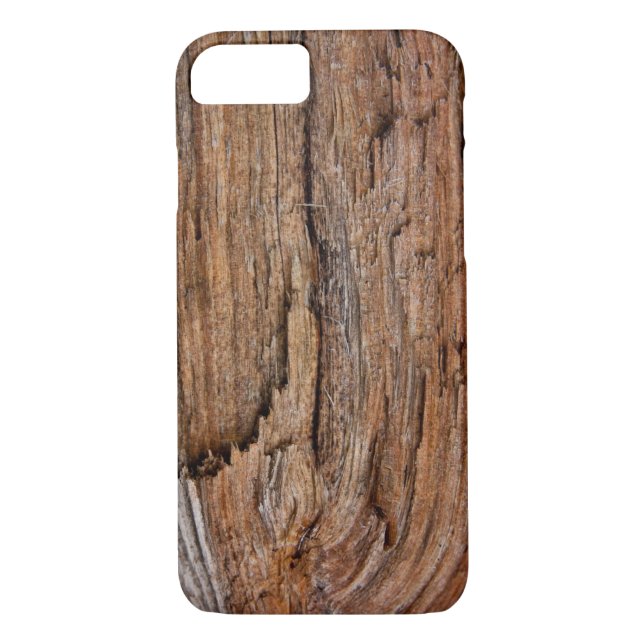 Funda De Case-Mate Para iPhone Madera rústica (Reverso)