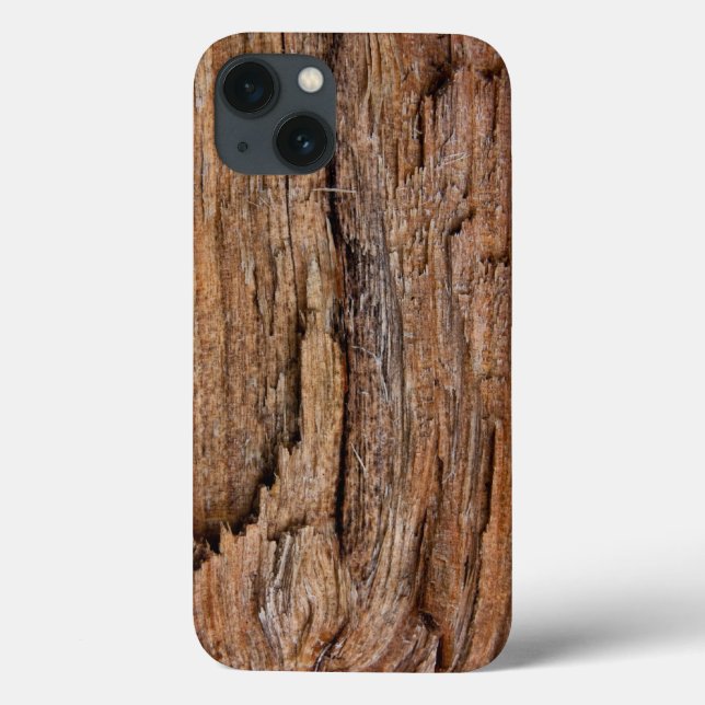 Funda De Case-Mate Para iPhone Madera rústica (Reverso)