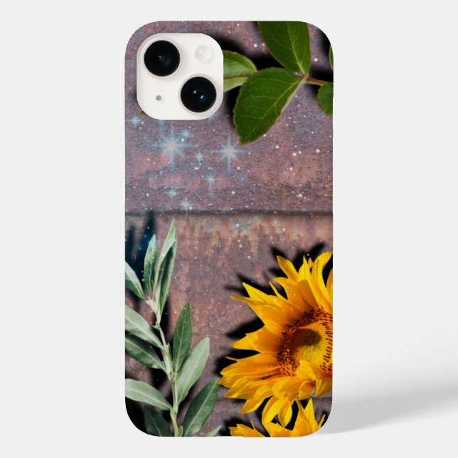 Funda De Case-Mate Para iPhone Madera vieja con vida vegetal (Reverso )