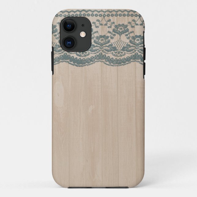 Funda De Case-Mate Para iPhone Madera y encaje en el campo (Reverso)