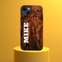 Madera y nombre personalizados rústicos, Minimalis