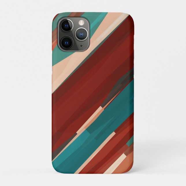 Funda De Case-Mate Para iPhone Madera y turquesa (Reverso)