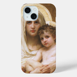 Funda Para iPhone 15 Madonna de las Rosas de Bouguereau
