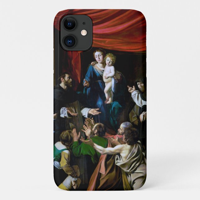 Funda De Case-Mate Para iPhone Madonna del Rosario, Caravaggio (Reverso)