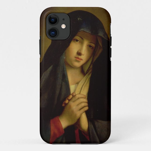 Funda De Case-Mate Para iPhone Madonna en el dolor (aceite en lona) (Reverso)