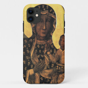Funda Para iPhone 11 Madonna negra Polonia Nuestra Señora de Czestochow