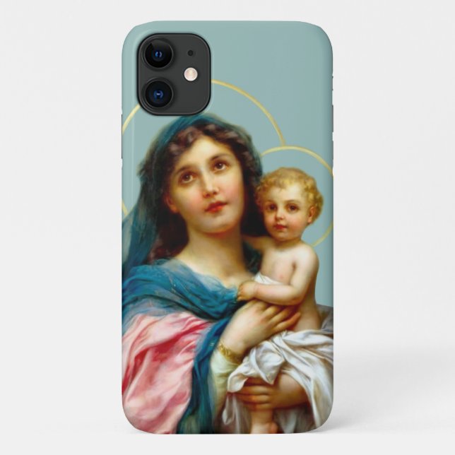 Funda De Case-Mate Para iPhone Madonna y el niño (Reverso)