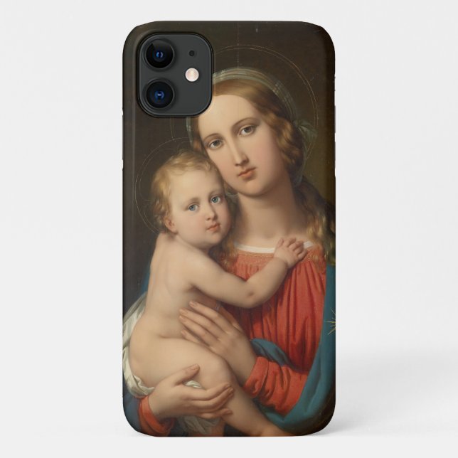 Funda De Case-Mate Para iPhone Madonna y el niño (Reverso)