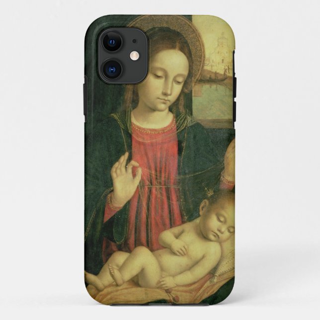 Funda De Case-Mate Para iPhone Madonna y niño (Reverso)