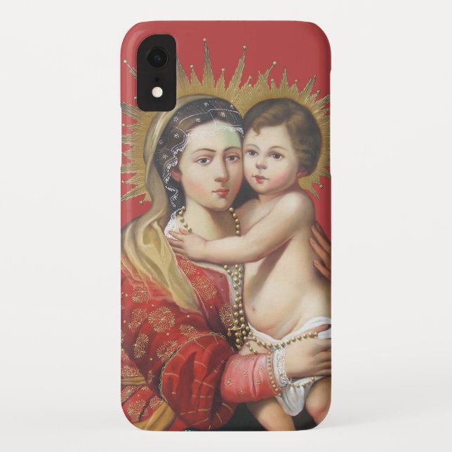 Funda De Case-Mate Para iPhone Madonna Y Niño (Reverso)