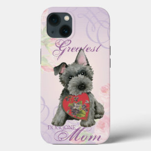 Funda Para iPhone 13 Madre del Corazón Terrier de Escocia
