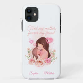 Funda Para iPhone 11 Madre e hija, nombres personalizados