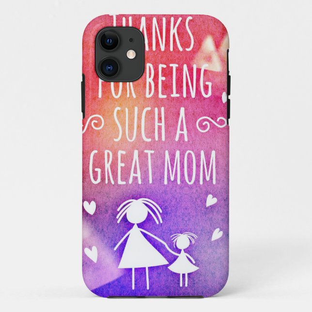 Funda De Case-Mate Para iPhone madre grande (Reverso)