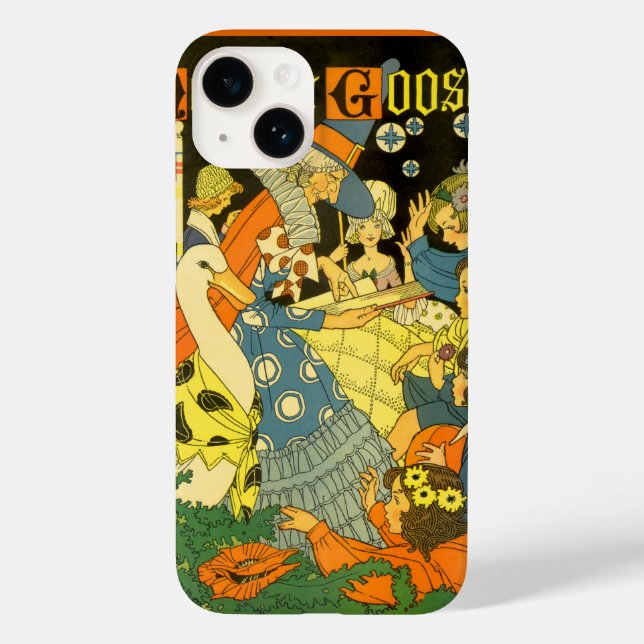 Funda De Case-Mate Para iPhone Madre vieja leyendo libros a sus hijos (Reverso )
