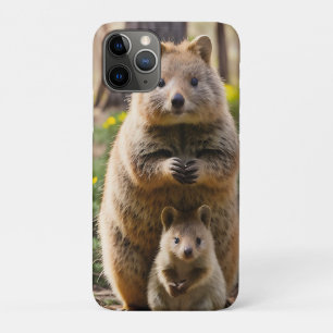 Funda Para iPhone 11 Pro Madre Y Bebé Quokka,