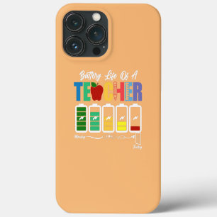 Funda Para iPhone 13 Pro Max Maestro Feliz Primer Día De Escuela Duración De La