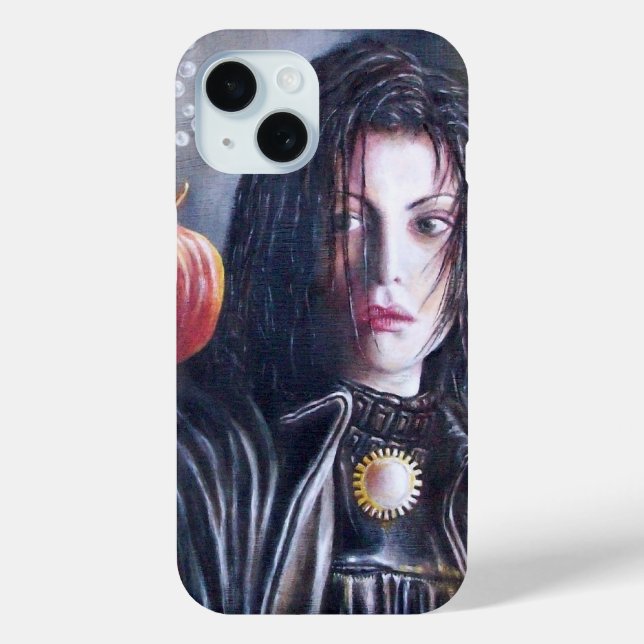 Funda De Case-Mate Para iPhone MAGDALEN Y POMEGRANADO Blanco Negro (Reverso )