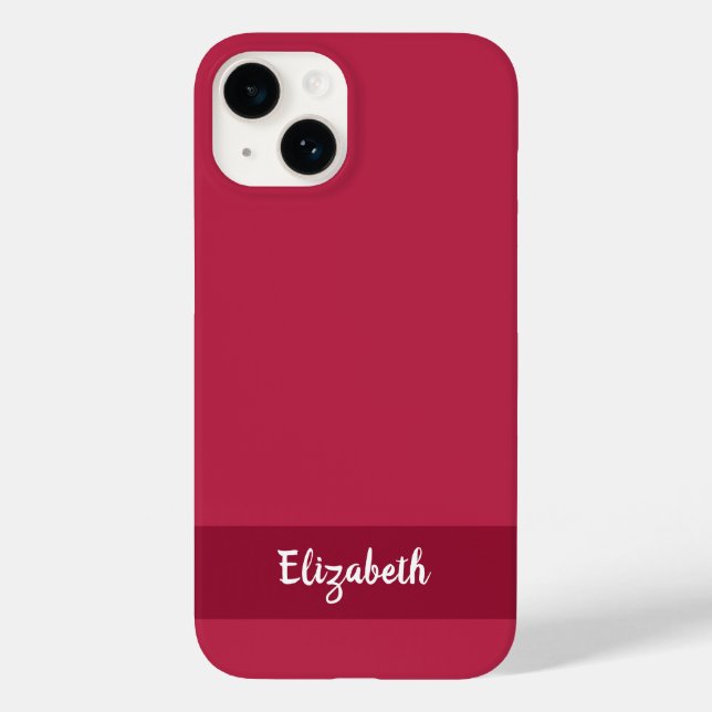 Funda De Case-Mate Para iPhone Magenta de estilo personalizado (Reverso )