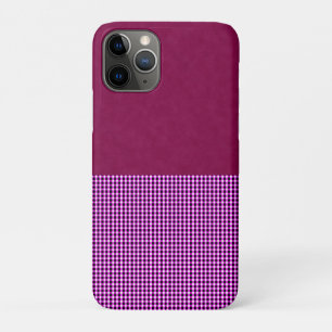 Funda Para iPhone 11 Pro Magenta Denim Y Tartán,