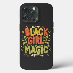 Funda Para iPhone 13 Pro Magia del Chica Negro: Fuerza, belleza y excelenci
