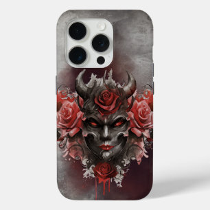 Funda Para iPhone 15 Pro Magia   Demonio de cuerno oscuro con ojos rojos br