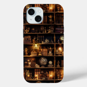 Funda Para iPhone 15 Magic Bookestank Steampunk