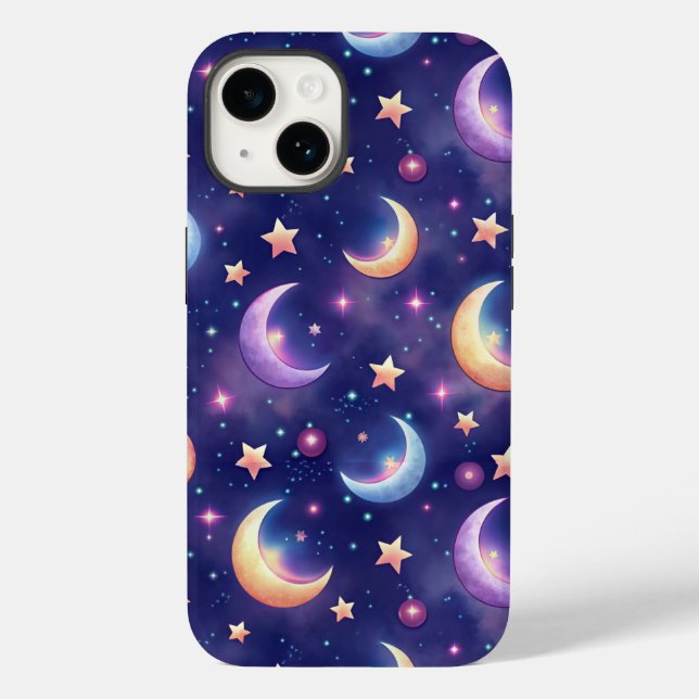Funda De Case-Mate Para iPhone Magic Moon and Stars (Reverso )
