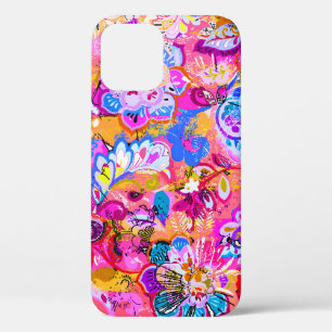 Funda Para iPhone 12 Pro Mágica floral abstracta colorida