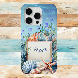 Funda Para iPhone 15 Pro Magical Seascape con cáscaras de pez estrella Mono