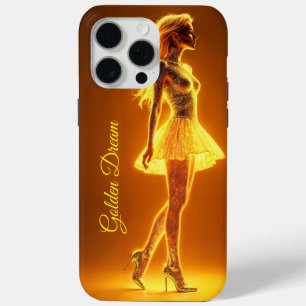 Funda Para iPhone 15 Pro Max Magnífica belleza en elegantes vestigios dorados