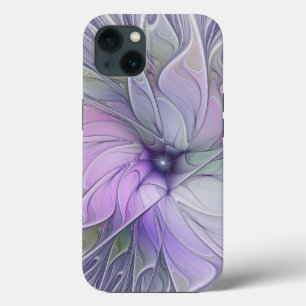 Funda Para iPhone 13 Magnífica Belleza Moderna Resumen Flor de Arte Fra