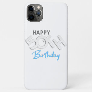 Funda Para iPhone 11 Pro Max Magnífica tipografía de cumpleaños número 50