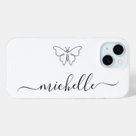 Funda Para iPhone 15 Magnífica tipografía moderna Minimalista