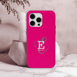 Funda Para iPhone 15 Pro Max Magnífica tipografía monográfica de estilo exclusi<br><div class="desc">Sencillo y audaz con color, este moderno estuche para iPhone tiene una representación de su nombre y monograma con serios clásicos y una tipografía de escritura más ornamentada en una simetría equilibrada. Los tres elementos se mezclan con una sofisticada armonía y crean su propio logotipo de marca personal. Se muestra...</div>