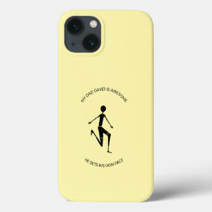 Funda Para iPhone 13 Magnífico atleta de silueta en el Día del Padre