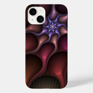 Funda Para iPhone 14 De Case-Mate Magnífico Resumen Brillante Fractal a rayas