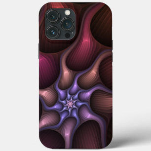 Funda Para iPhone 13 Pro Max Magnífico Resumen Brillante Fractal a rayas