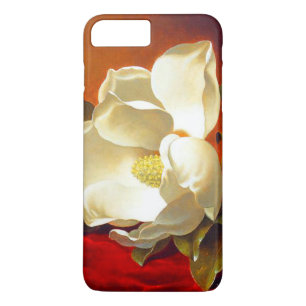 Funda Para iPhone 8 Plus/7 Plus Magnolia en Terciopelo Rojo Martin Johnson Heade
